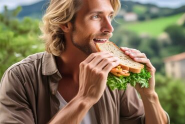 Firefly crea un uomo biondo che mangia un panino